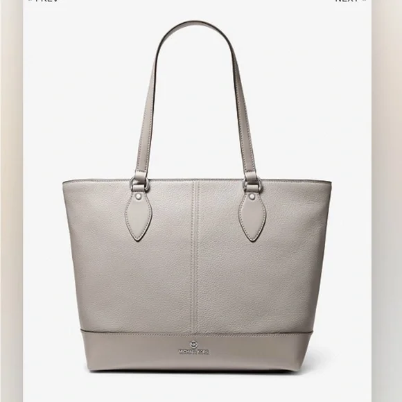 Michael Kors Beth Large Pebbled Leather Tote Bag- NWT - Picture 1 of 9